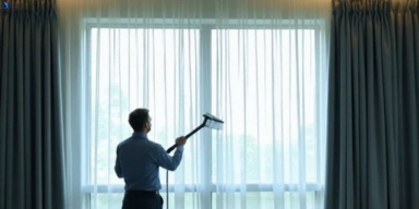 Commercial curtain stain removal service buddina hotels offices restaurants